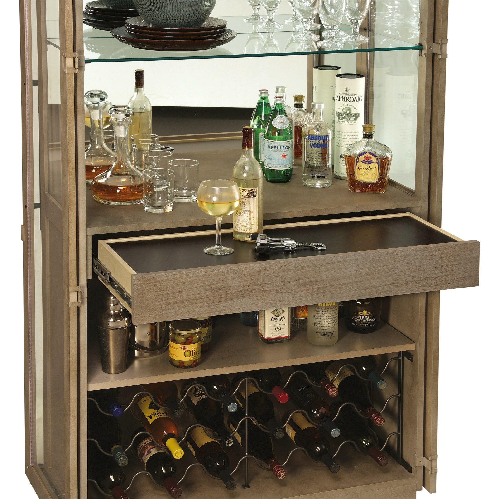 Howard Miller Wine Bar Furnishings 690 037 Chaperone Wine Bar